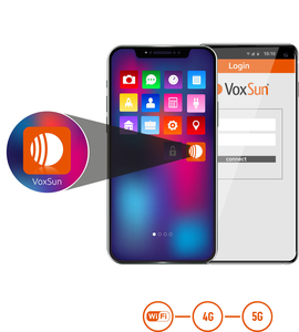 VoxSun App on your iPhone or Android smartphone